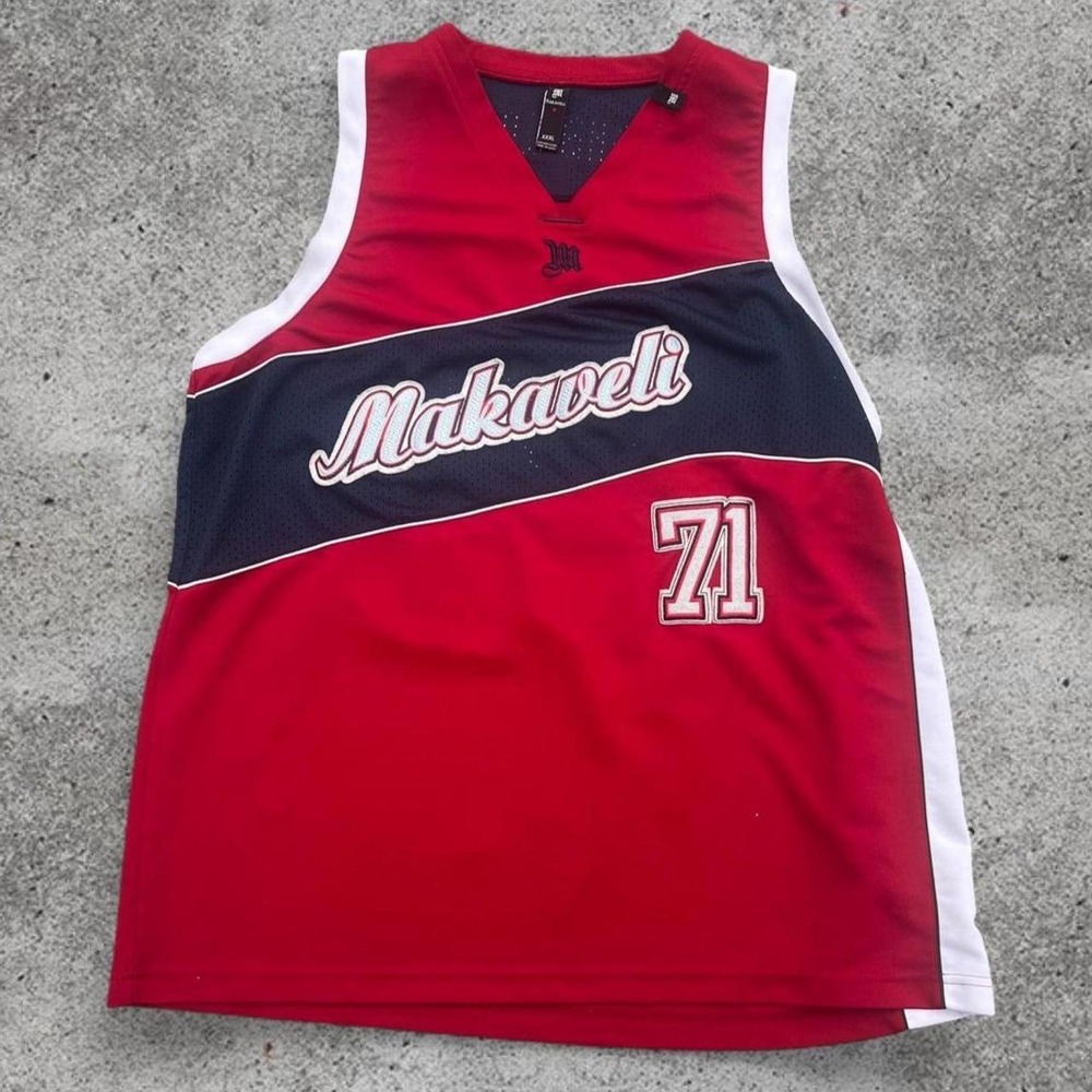 Vintage Y2K Makavelli Tupac‎ Shakur Jersey 2000s XXXL 3XL Rare Hip Hop Rap
